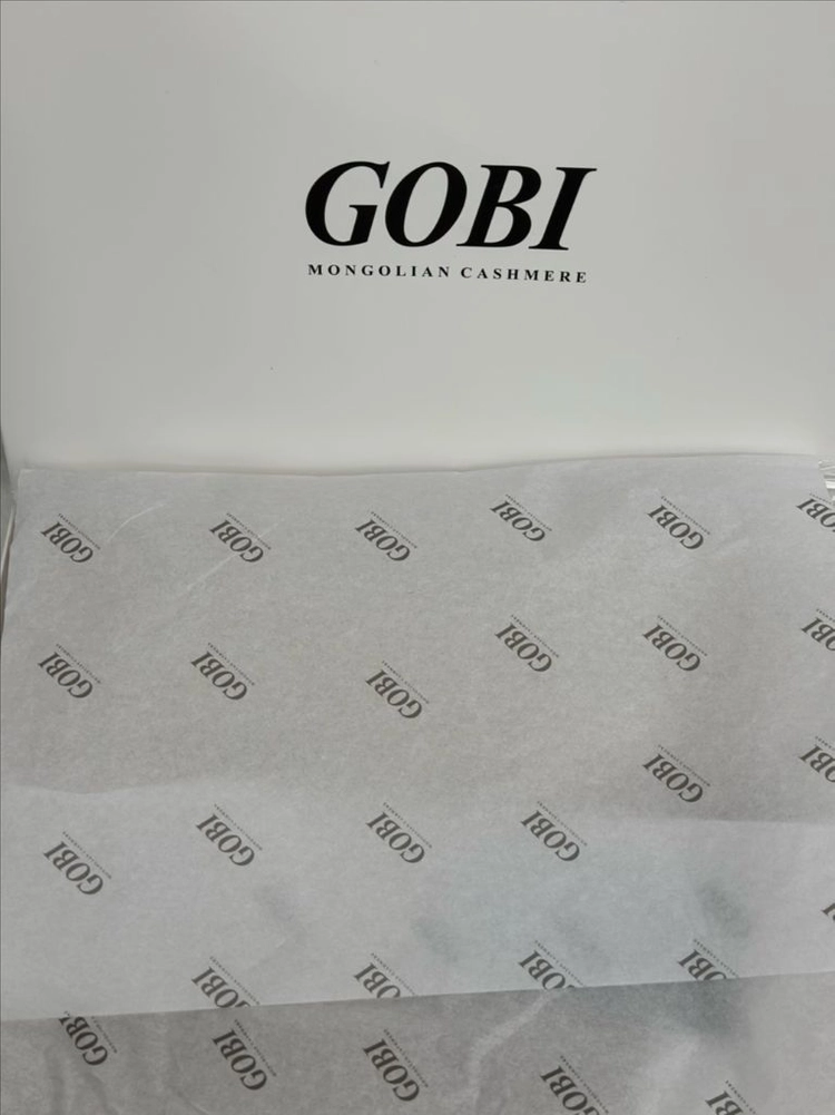 [GOBI 정품] 고비 몽골리안 캐시미어 머플러 새상품 / 베이지 / 박스포함 이미지