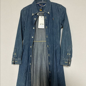 폴로 polo 키즈 여아 데님 셔츠 원피스 6사이즈