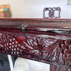 엔틱원목식탁 옷칠