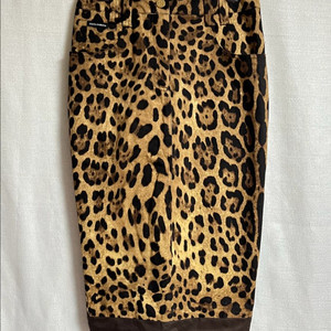 돌체앤가바나 섹시핏 레오파드 스커트 치마 free