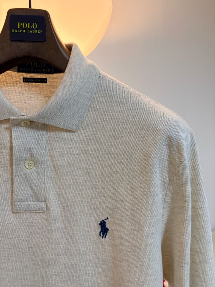 신형 폴로 랄프로렌 코튼 폴로셔츠 커스텀슬림핏 M(100)오트밀컬러 새것--3