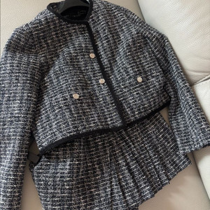 마쥬 트위드셋업 새상품