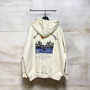 [도톰후드] ALASKA 알래스카 프린팅 후드티 (남녀공용)