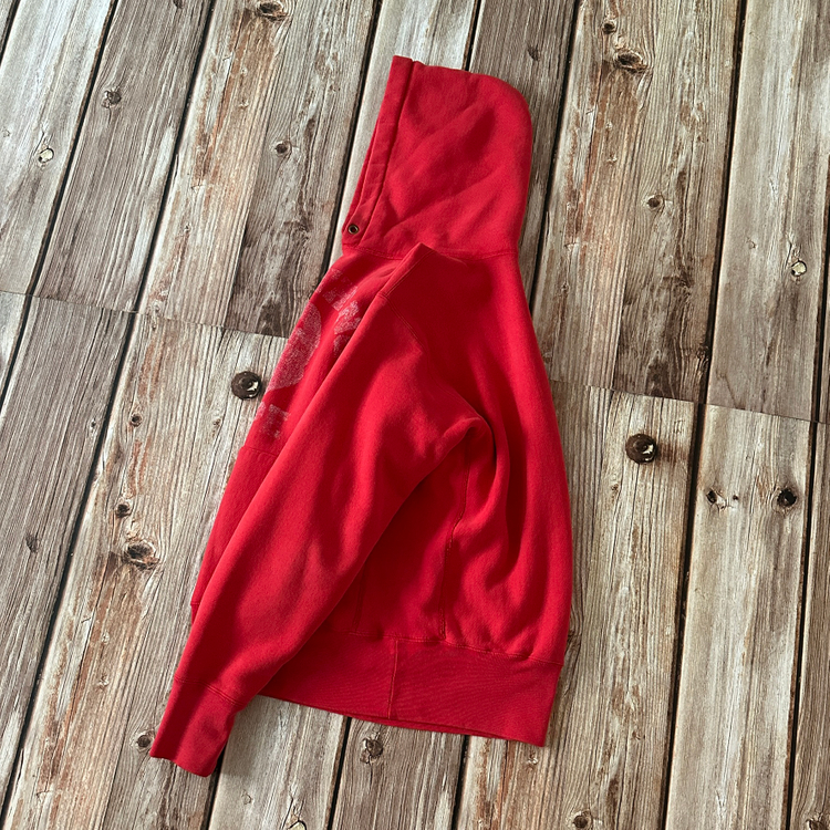 베이프 x 캠버 리버스위브 후드 레드 색상 M 사이즈--2