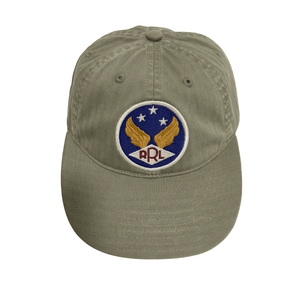 RRL 폴로 랄프로렌 윙드 로고 가먼트 다이드 볼캡 그린