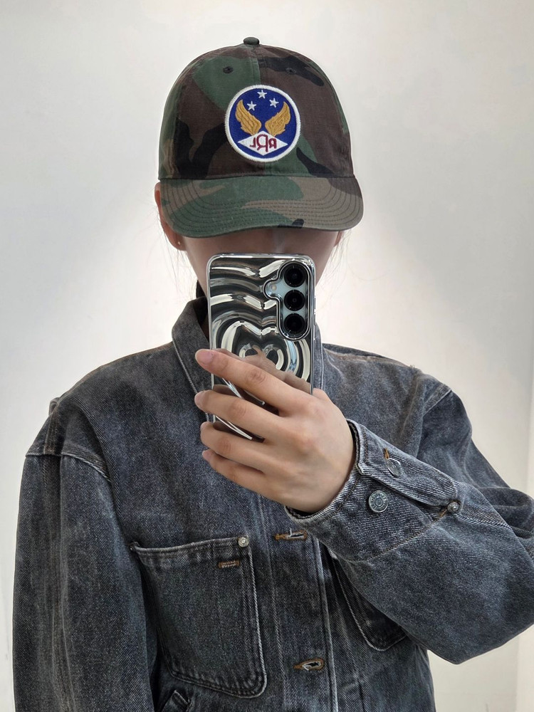 RRL 폴로 랄프로렌 윙드 로고 가먼트 다이드 볼캡 카모플라주--4