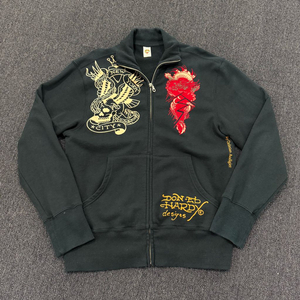 에드하디 타투 스컬 져지 자켓