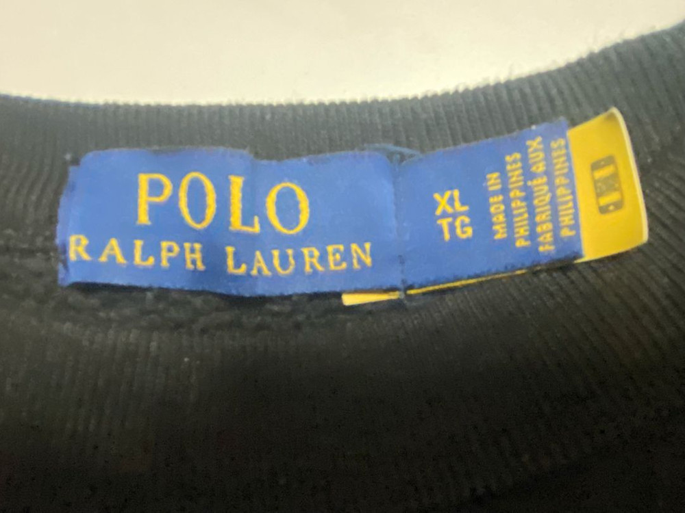 남성 폴로 기모 맨투맨 블랙 XL 사이즈 Polo Ralph Lauren 긴팔 셔츠--1