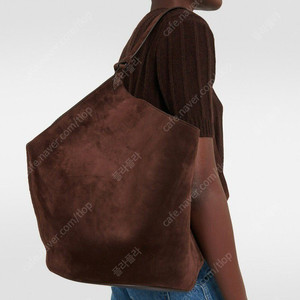 스웨이드 호보백 케이트 로투스백 미듐 브라운