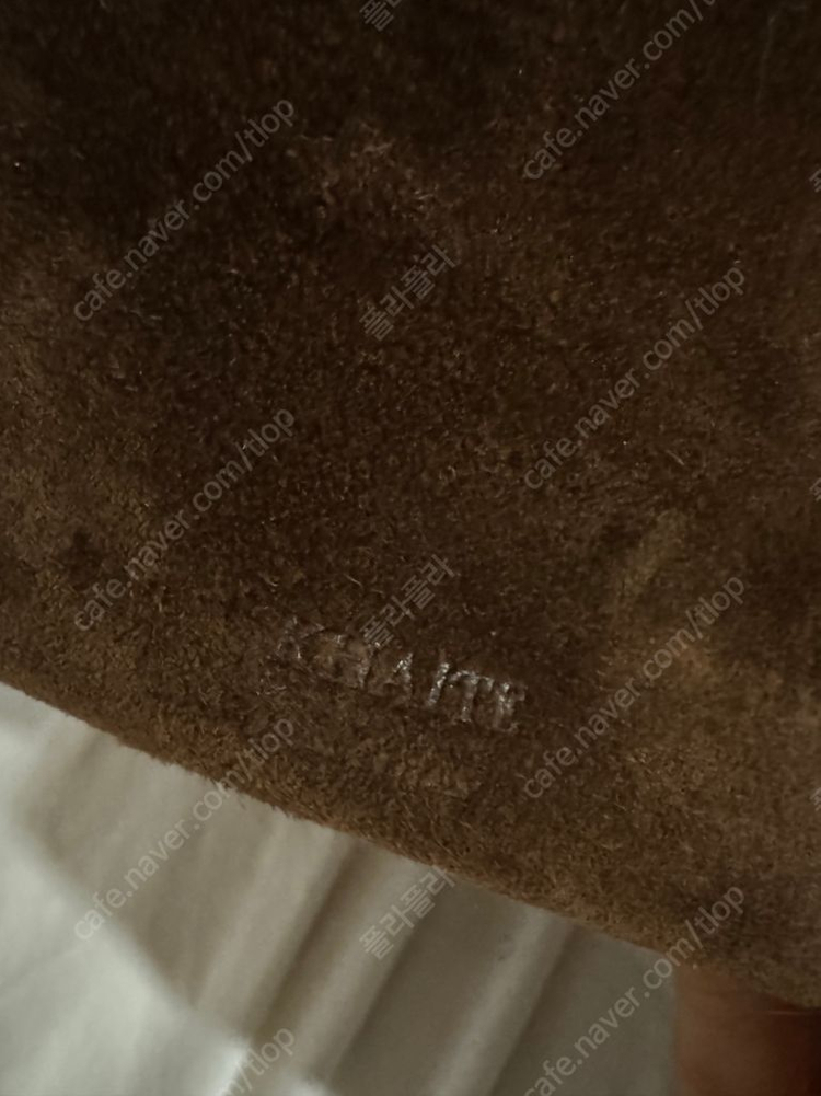 스웨이드 호보백 케이트 로투스백 미듐 브라운--9