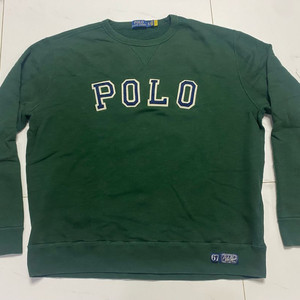 남성 폴로 기모 맨투맨 그린색 XL 사이즈 Polo Ralph Lauren 긴팔 셔츠