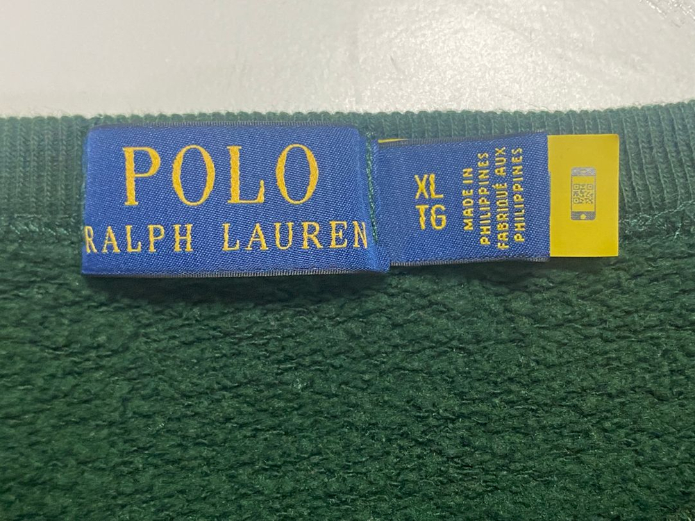 남성 폴로 기모 맨투맨 그린색 XL 사이즈 Polo Ralph Lauren 긴팔 셔츠--1