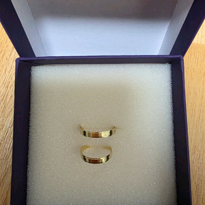 14k 골드 반지 세트