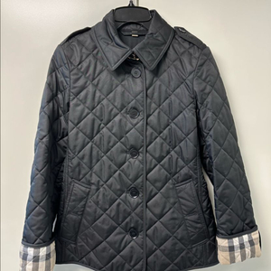 버버리 퀼팅 자켓 블랙 xs