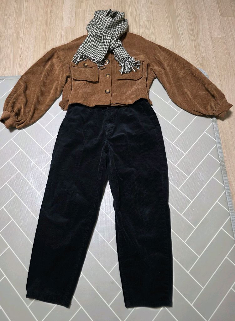 (새상품) F 코듀로이 숏자켓--1