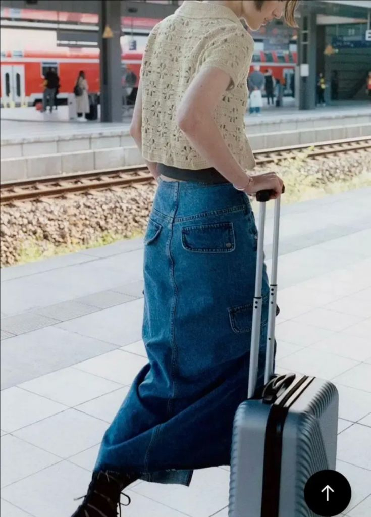 Raive 데님스커트--2