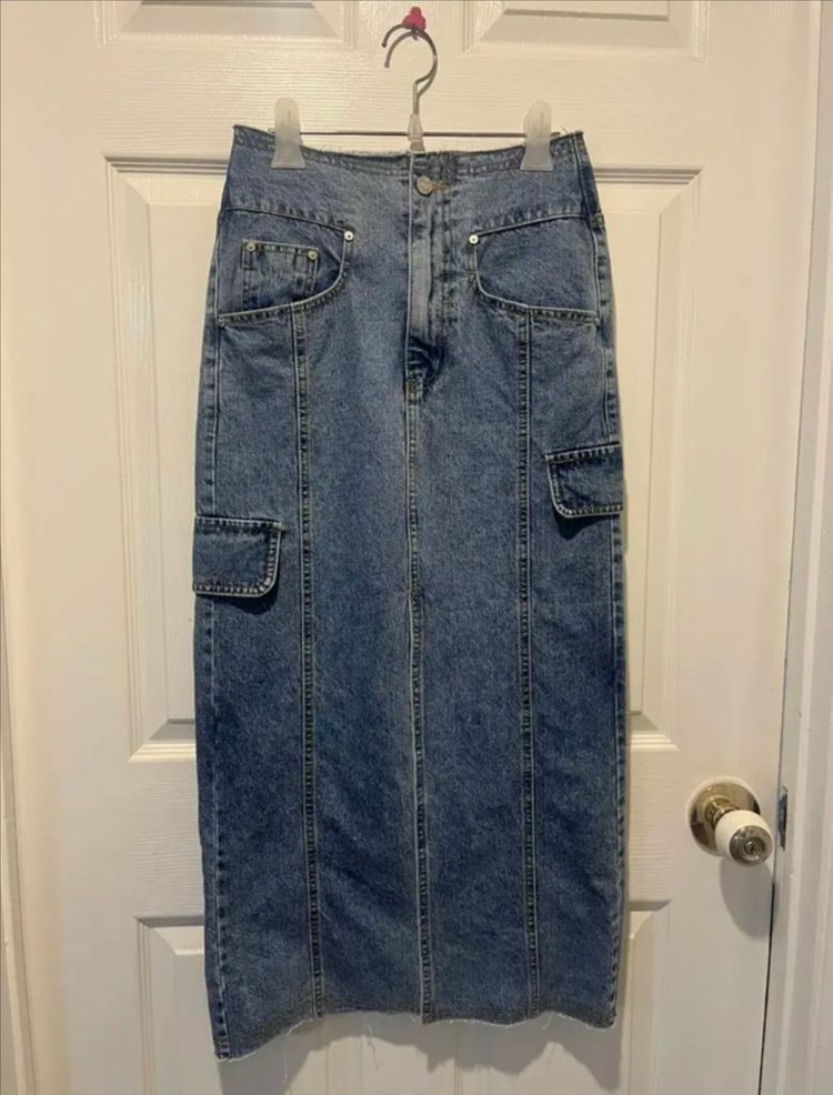 Raive 데님스커트--3