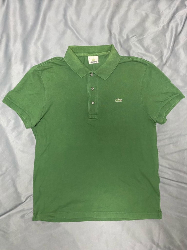 남성 라코스테 5사이즈 다크그린 PK 카라 폴로 반팔 셔츠 Lacoste 시그니처 색상--0