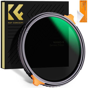 K&F Concept 58mm NANO-X 가변 ND4-64+CPL 필터 (새상품) 8K AGC Glass
