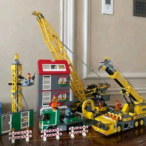 [ 각개 레고건설 7632 크레인 7633 빌건설현장 7746 싱글 드럼 롤러 레고7631 덤프 트럭 ]