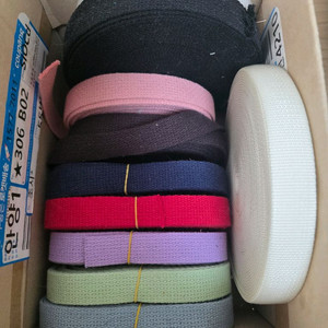 각종웨이빙끈과 벨크로 고무줄