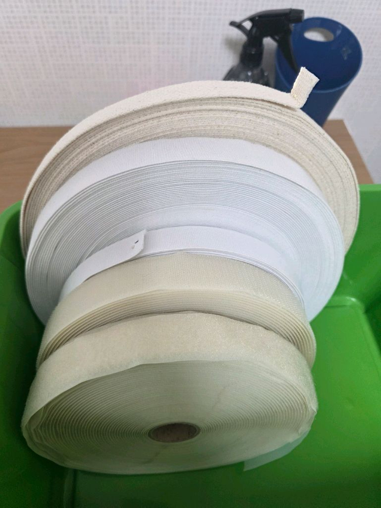 각종웨이빙끈과 벨크로 고무줄--1