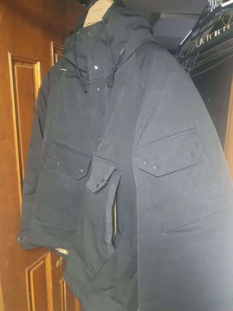 텐씨 원드브레이커 아노락 OJJ 패딩 자켓 블랙 이미지