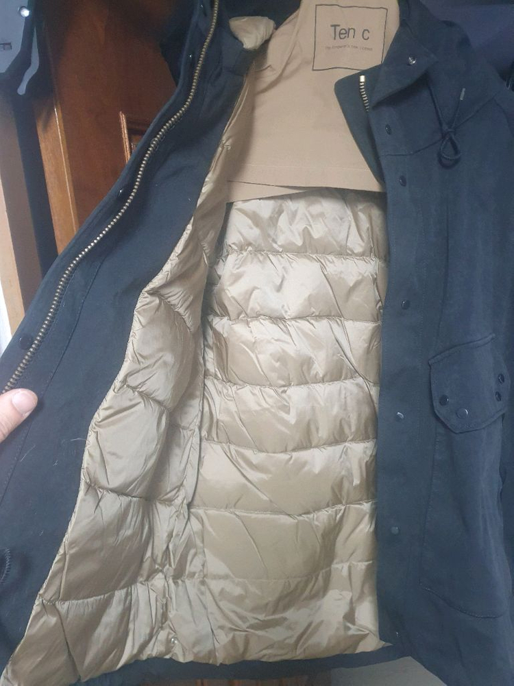 텐씨 원드브레이커 아노락 OJJ 패딩 자켓 블랙 이미지