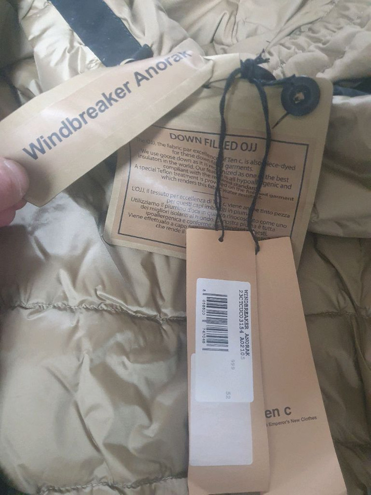 텐씨 원드브레이커 아노락 OJJ 패딩 자켓 블랙 이미지