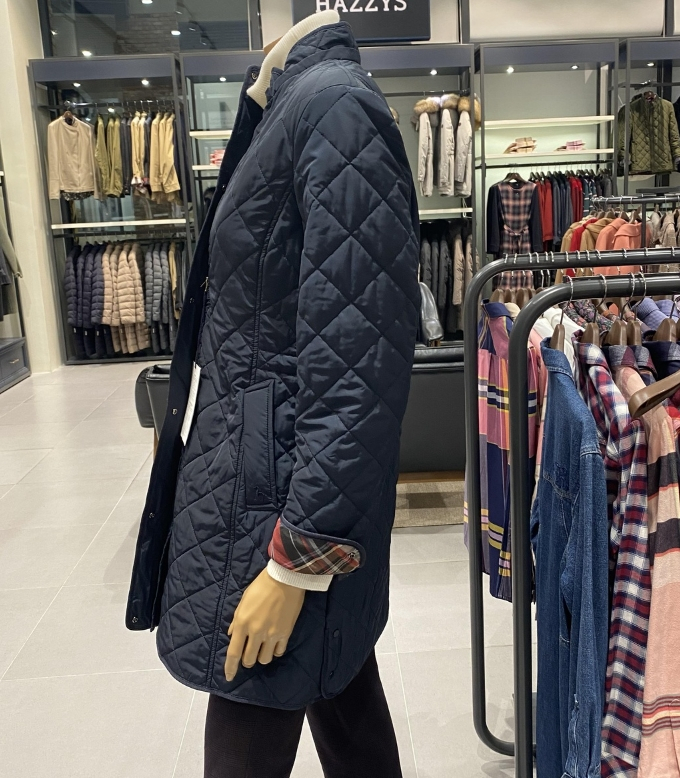 헤지스 경량 퀼팅 패딩 코트 자켓 키 160 사이즈 85 여성--4