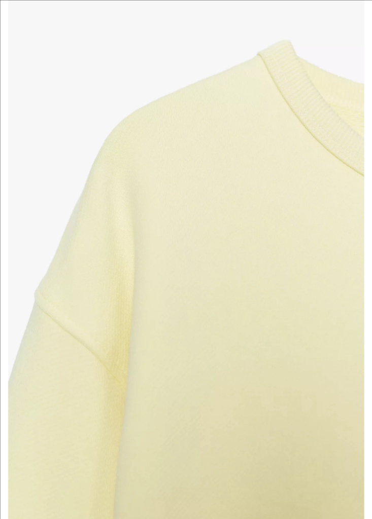 새상품) 자라 m 노랑 스웨트셔츠 맨투맨 코스 마시모두띠 한섬 비이커 랑방 구호 타임 닥스 빈폴 가니 스타일--3