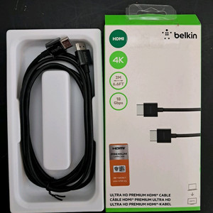 벨킨 4K 울트라 하이 스피드 HDMI 2.1 케이블 2m