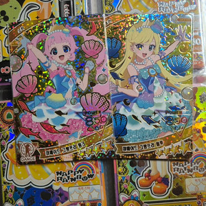 비밀의아이프리 3탄 4성 일괄 소라초아 머메이드그랑프리 핑크블루카드