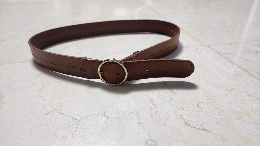 (새제품 수준) 프랑스 세잔 Sezane 카멜 컬러 소가죽 벨트--1