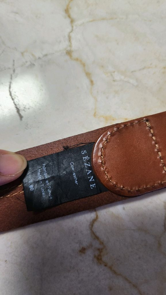 (새제품 수준) 프랑스 세잔 Sezane 카멜 컬러 소가죽 벨트--2