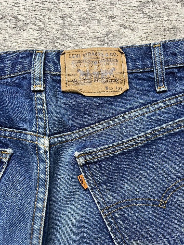 [32X32] 80년대 빈티지 리바이스 505 오렌지탭 MADE IN U.S.A.--7