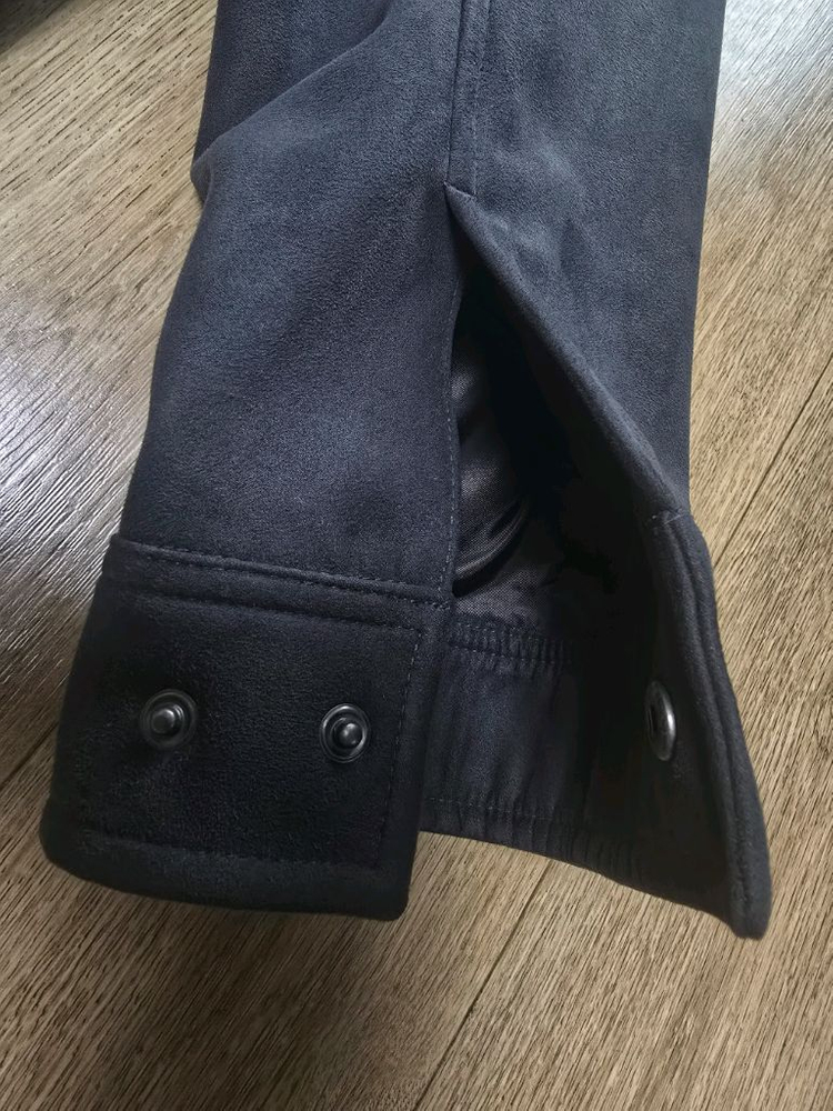 마인드브릿지 스웨이드 트러커 점퍼 다크그레이 팝니다--5