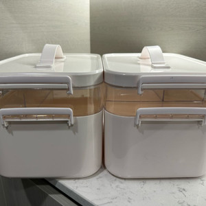 2단 수납 정리함 대 사이즈 2개