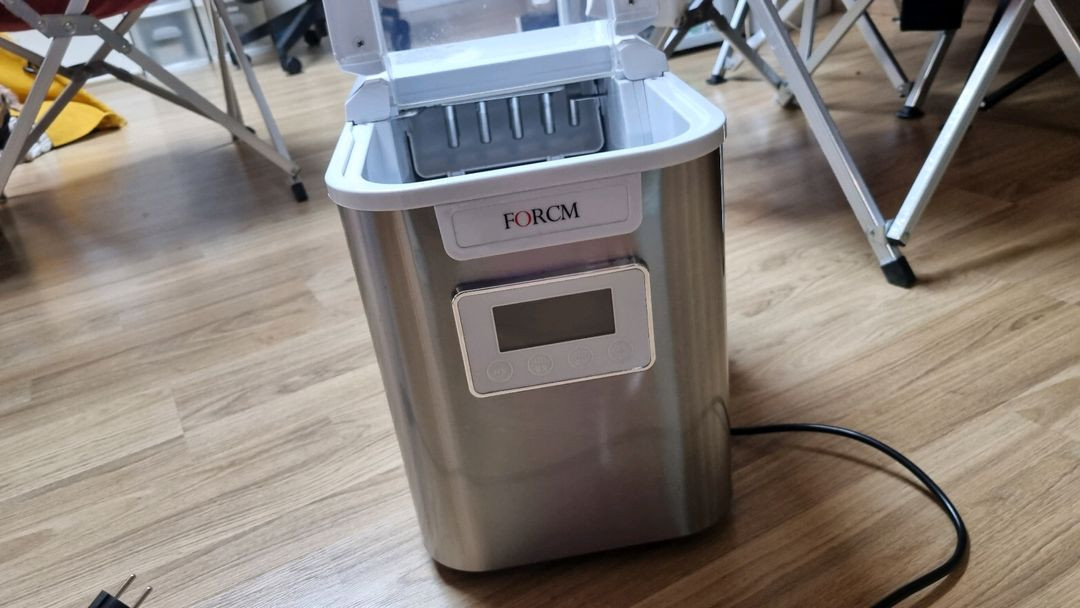 [S급/한철사용] 포시엠 스텐 제빙기(CM-512SS) 판매합니다 (캠핑/가정용)--2