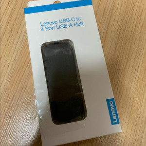 레노버 USB-C to 4 Port USB-A 허브 새제품