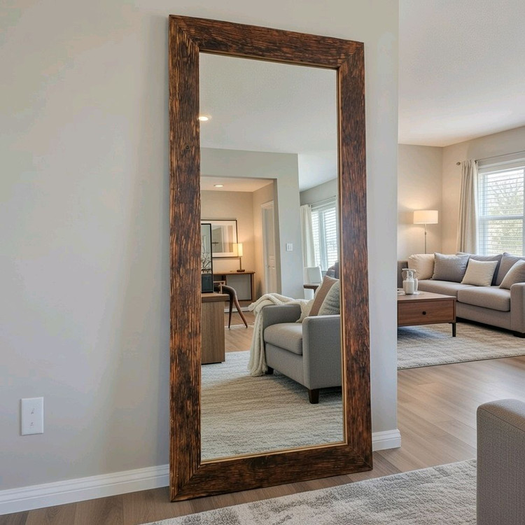 고재 원목 프레임 전신거울--3