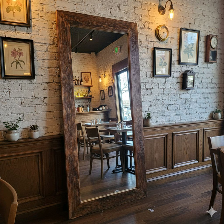 고재 원목 프레임 전신거울--4