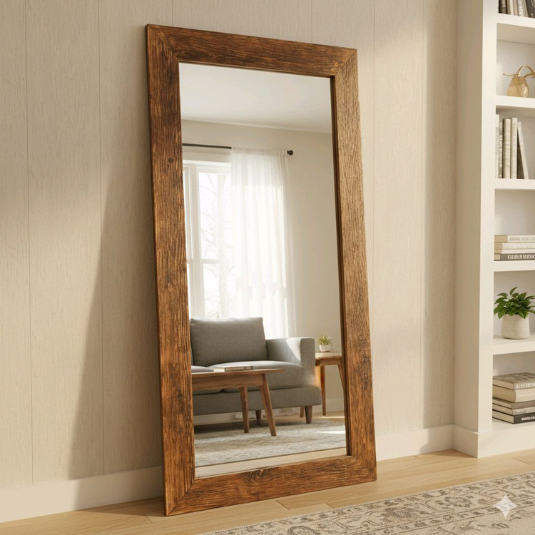 고재 원목 프레임 전신거울--9