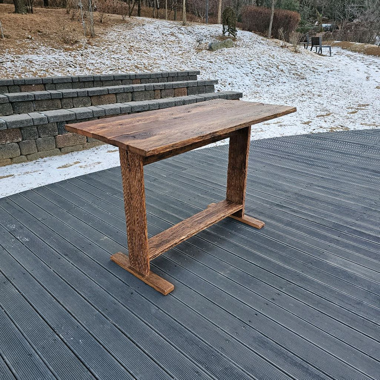 100년이상된 올드오크 고재테이블 작업테이블 책상 이미지