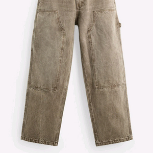 [29] 자라 워시드 카펜터 포켓 팬츠 브라운