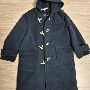 파르티멘토 오버사이즈 멜톤 더블 롱 떡볶이 코트 네이비 M사이즈