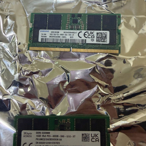 ddr5 삼성 , sk 32gb 노트북램 팝니다 16gb x 2ea