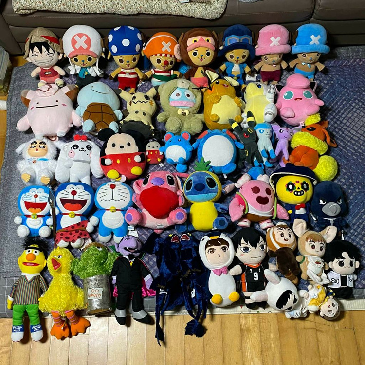 짱오락실 택있는 중형 소형 인형 새삥 인형뽑기 묶음 대량 판매--1