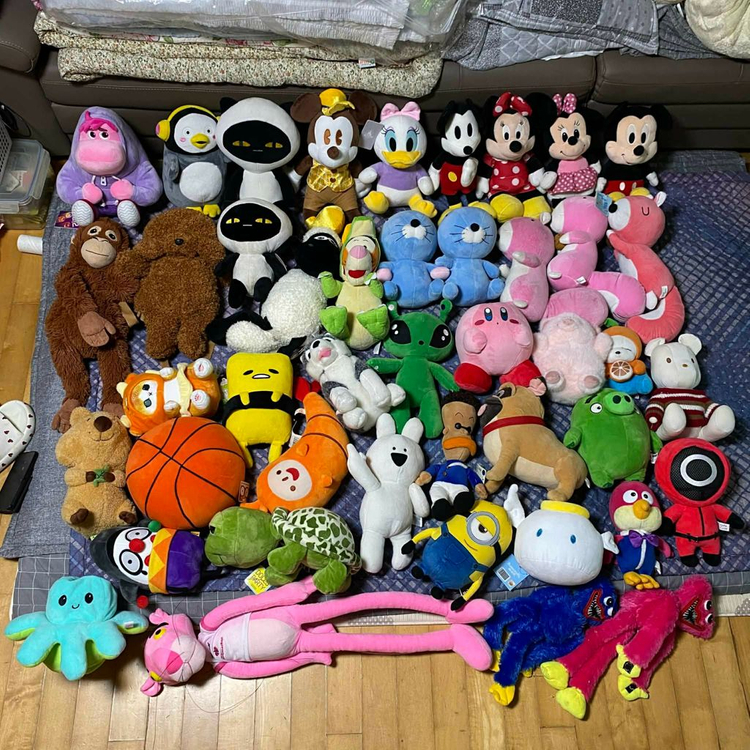 짱오락실 택있는 중형 소형 인형 새삥 인형뽑기 묶음 대량 판매--3