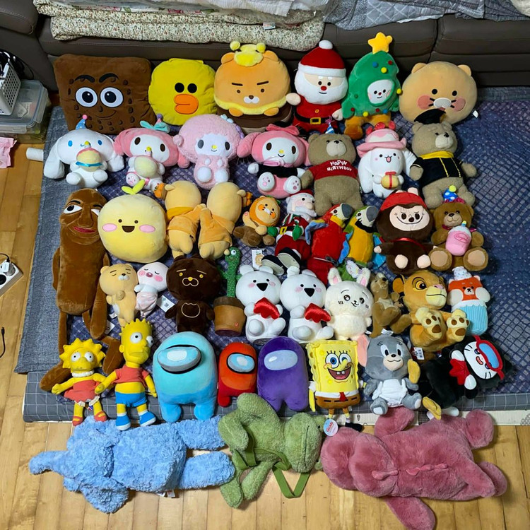 짱오락실 택있는 중형 소형 인형 새삥 인형뽑기 묶음 대량 판매--4